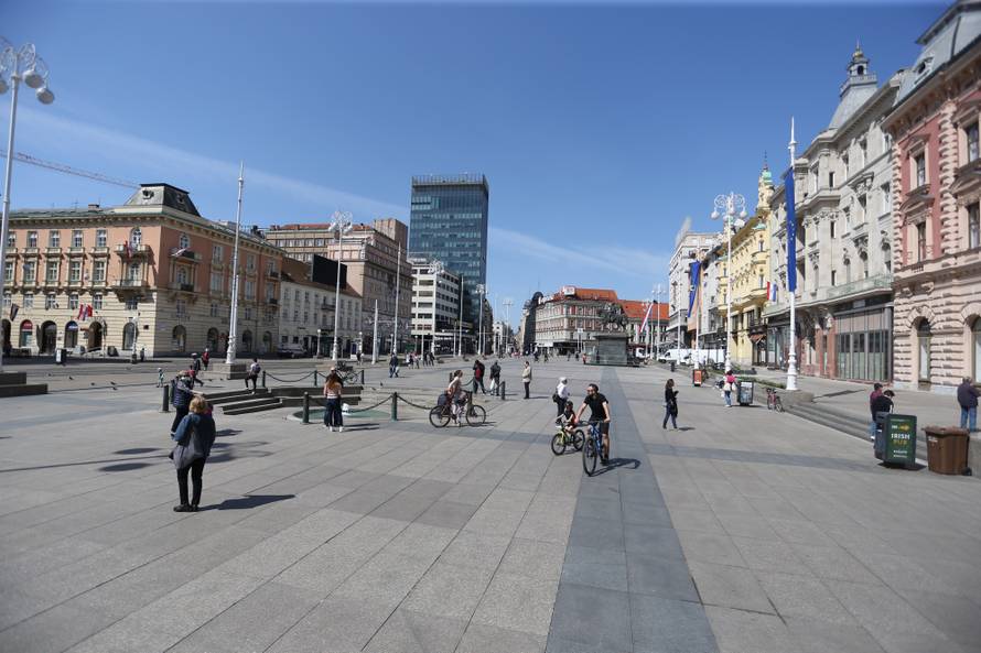 Centar Zagreba u vrijeme koronavirusa