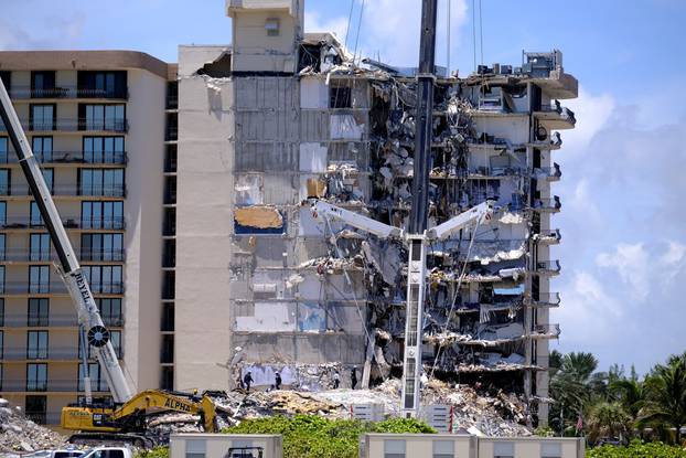 Search and rescue operations continue after partial building collapse in Surfside, Florida