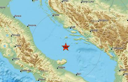 Jadransko more uzdrmao novi snažan potres od 4,2 Richtera