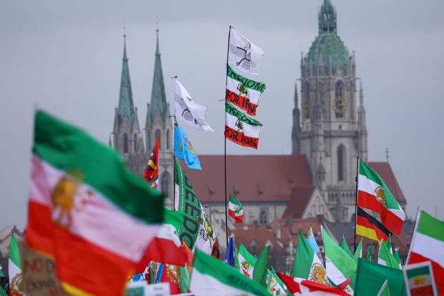 Demonstration against the Iranian government under the motto 'Freedom for Iran', in Munich