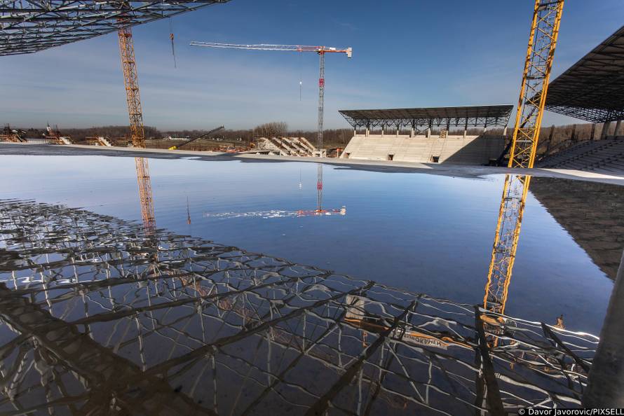 Radovi na novom stadionu osječkog prvoligaša na Pampasu u punom su jeku