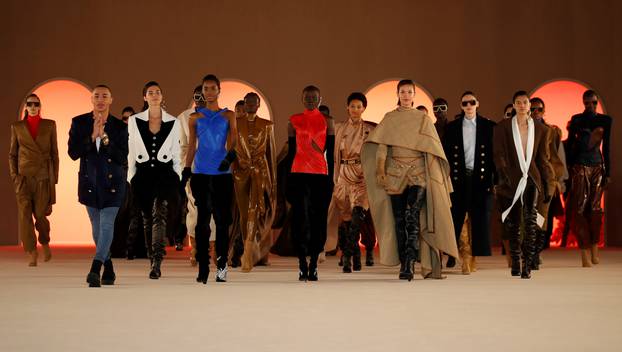 Balmain collection show at Paris Fashion Week