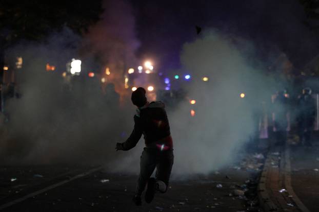 Albanian students hold anti-government protest