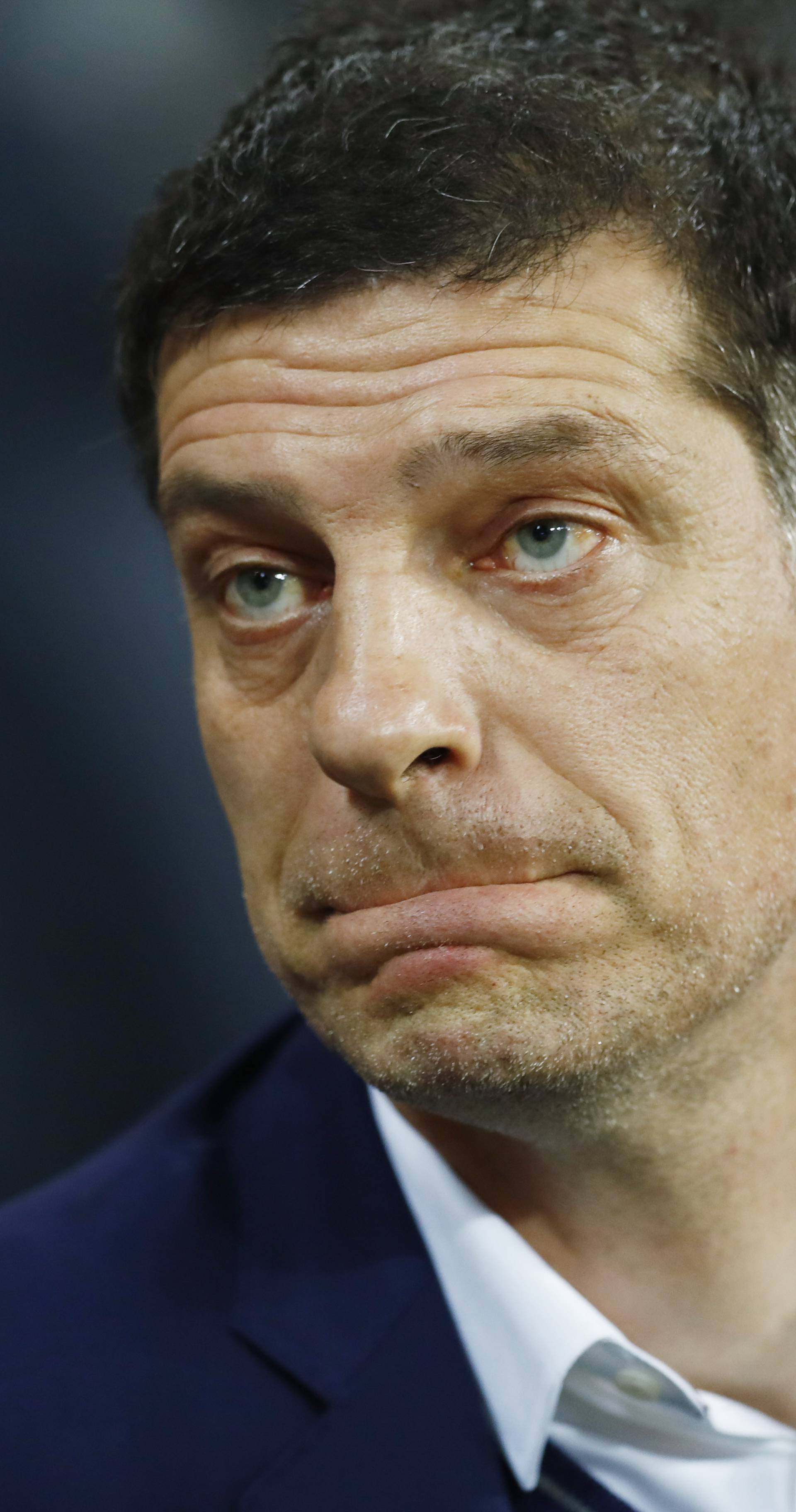 West Ham United manager Slaven Bilic before the match