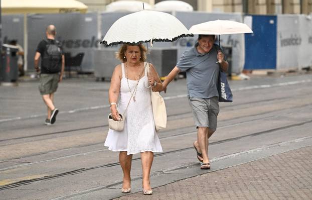 Ljetna kiša u Zagrebu