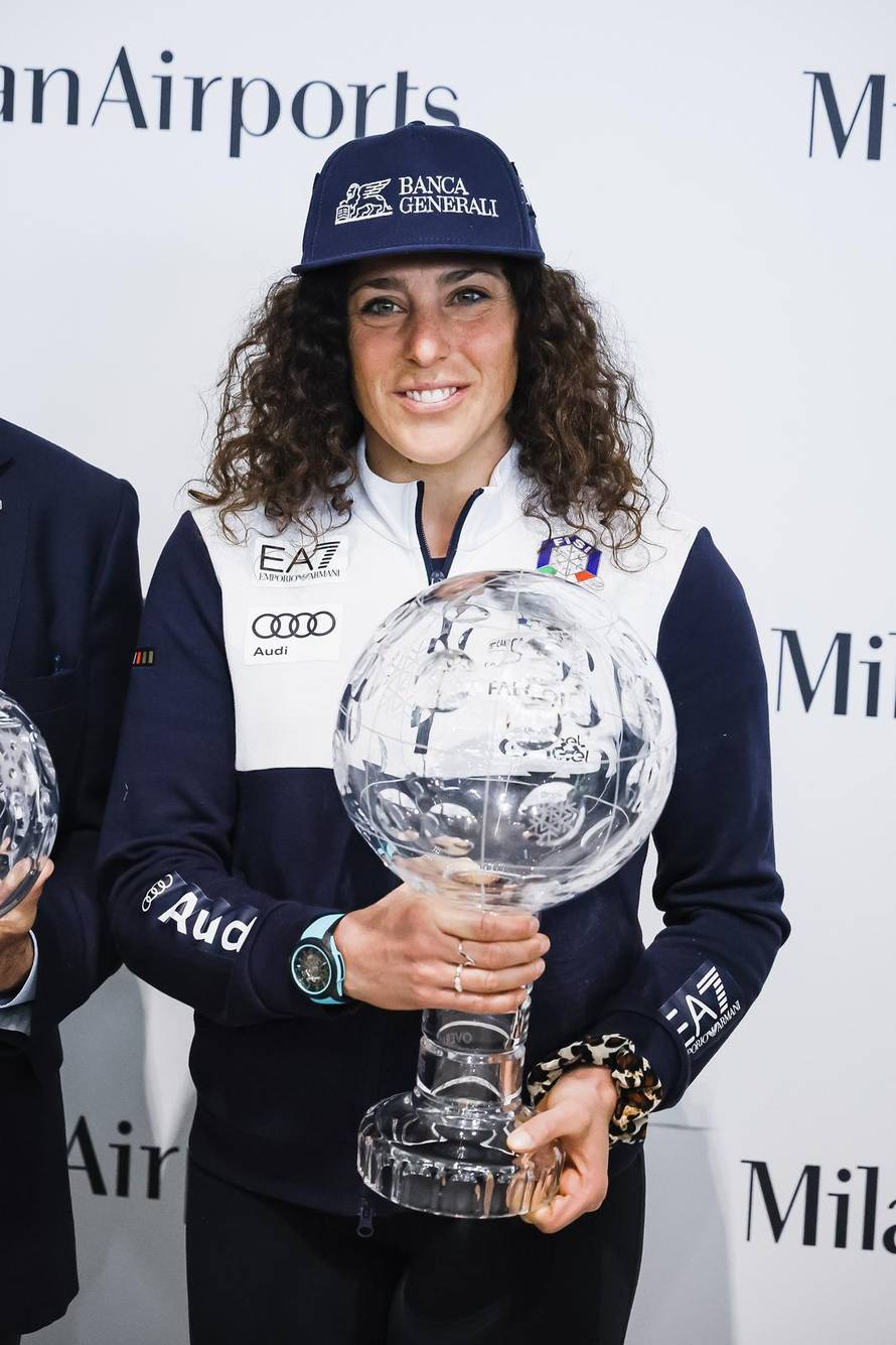 Milan, The arrival of Federica Brignone after the victory of the General Ski World Cup and the two World Cups in Giant Slalom and Downhill at Milan Malpensa Airport
