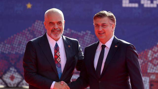 Tirana: Premijer Rama dočekao Andreja Plenkovića na Susretu zemalja EU-a i zapadnog Balkana