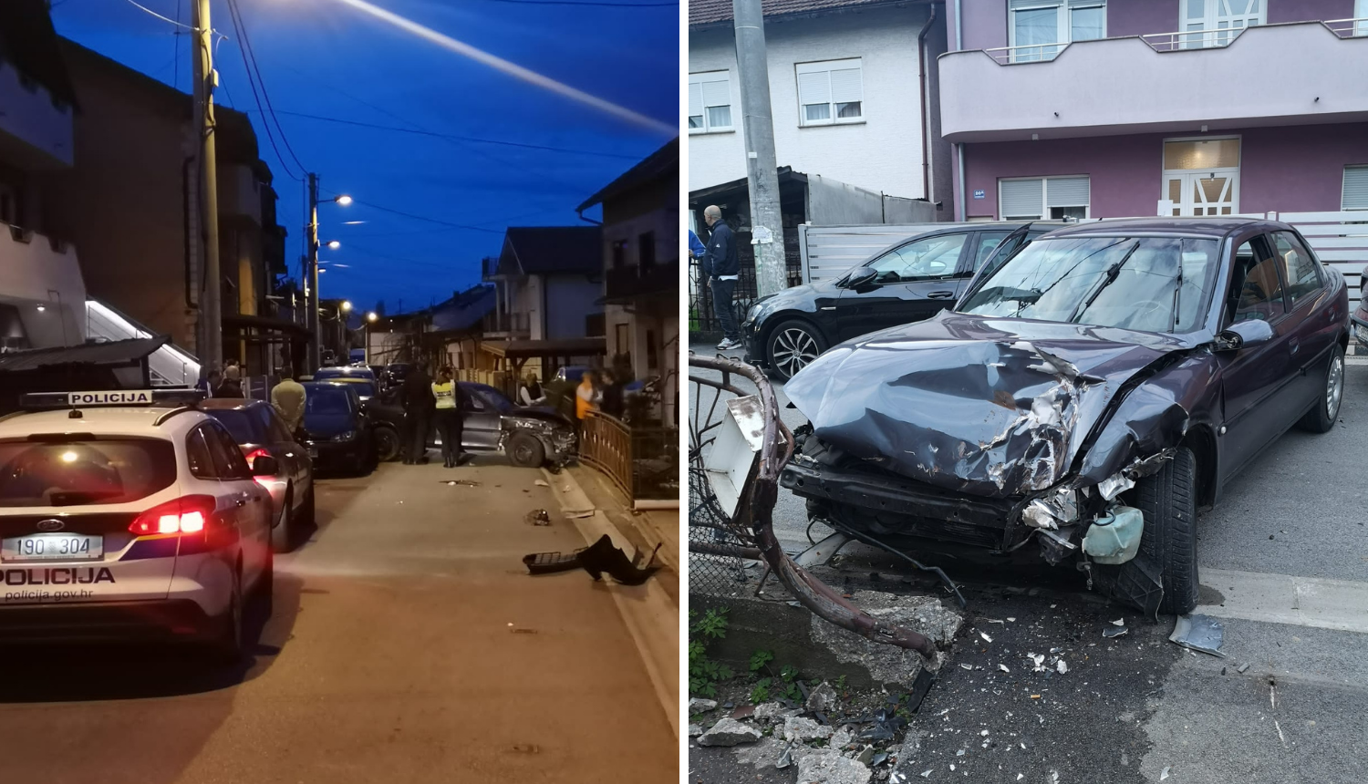 VIDEO Lom u Dubravi: Vozač razbio nekoliko parkiranih auta, napravio kaos pa bježao policiji