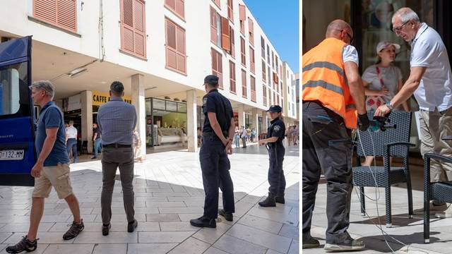 Veliki obračun komunalaca i šefa kafića na Kalelargi: Stolice vezao čeličnom sajlom za stup