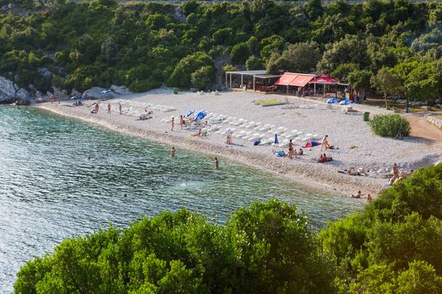 Brse?ine: Plaža Veliki žal u Dubrova?kom primorju