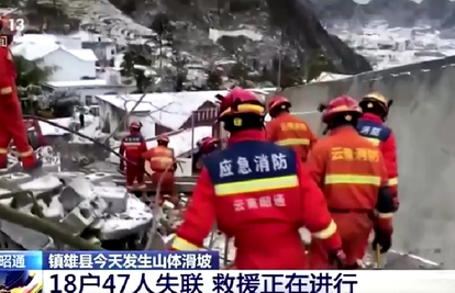 Na desetke nestalih u klizištu  u kineskoj pokrajini Yunnan, akcije spašavanja u tijeku