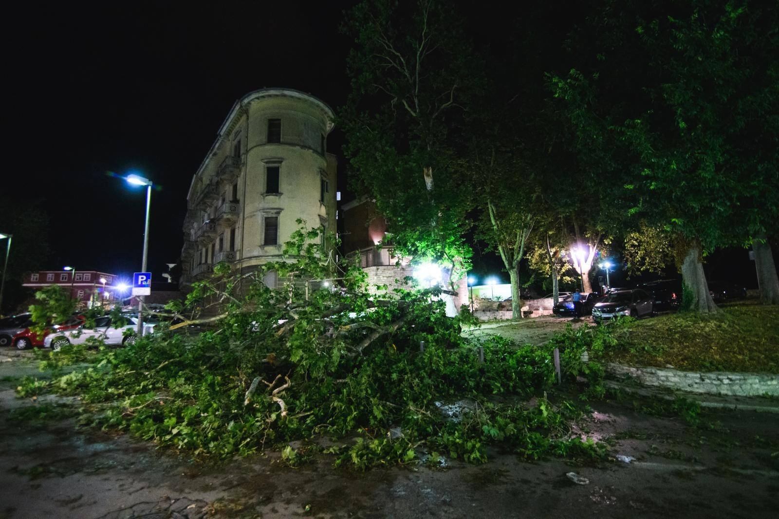 Olujni vjetar Älupao stabla u Zadru, nastala velika materijalba Å¡teta