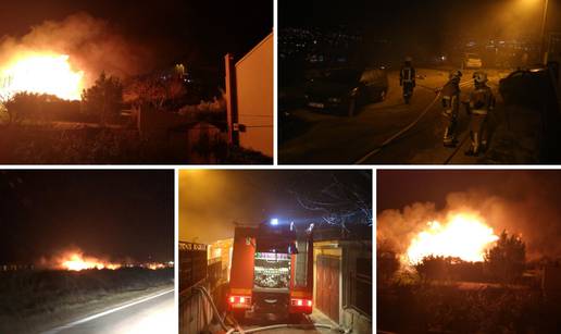 Buktinja u Zatonu kraj Zadra je pod kontrolom, kuće  su sigurne