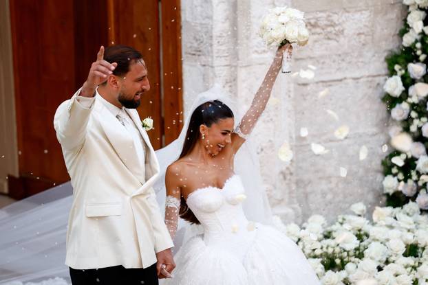 Manchester City goalkeeper and italy captain Gianluigi Donnarumma marries Alessia Elefante in Locorotondo