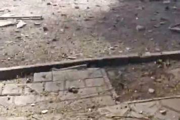 Aftermath of strike in Tehran