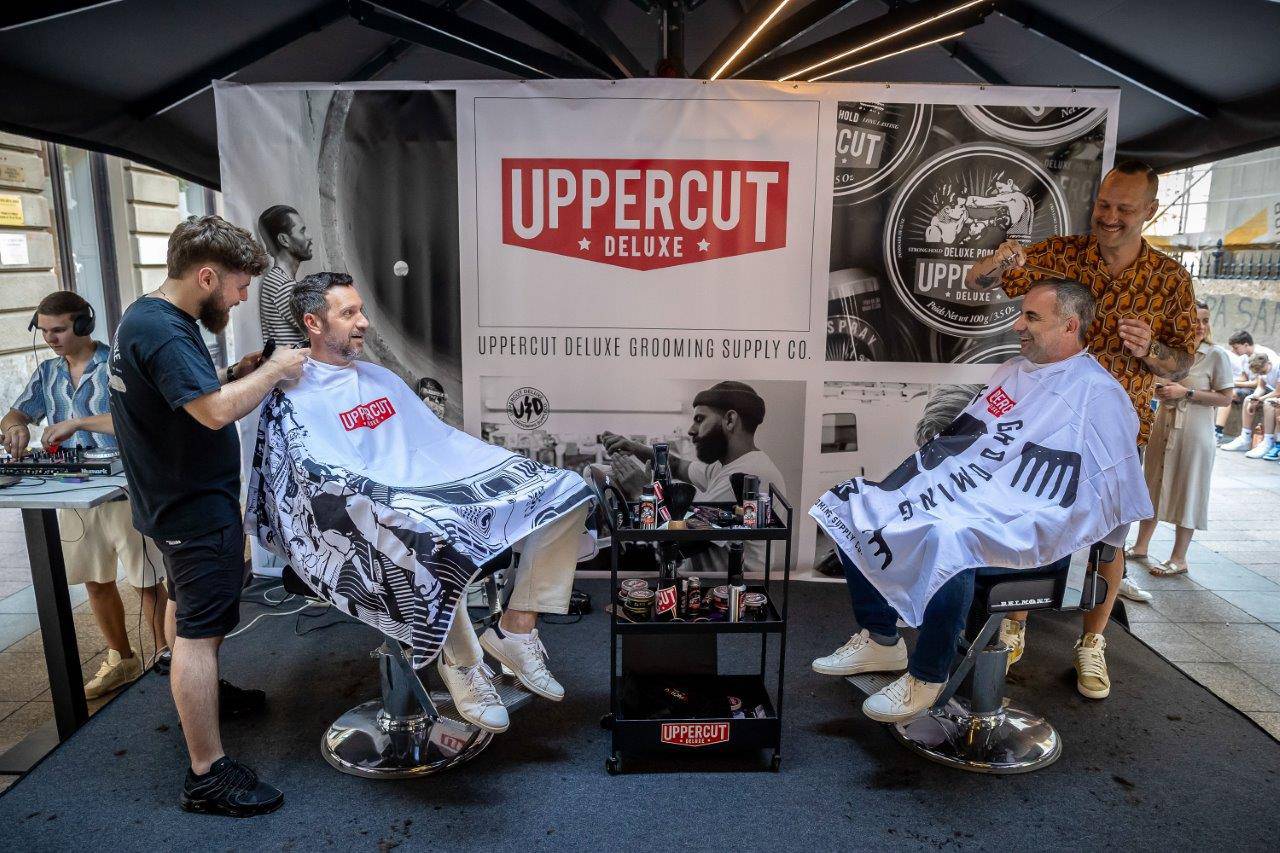 U centru Zagreba održan zabavni "Uppercut Deluxe Barber Show"