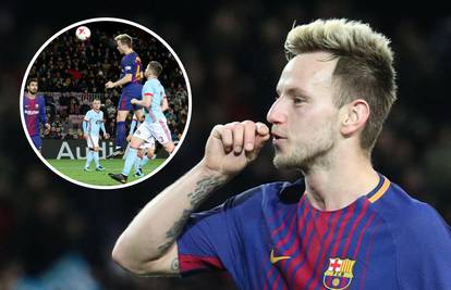 Živjeli! Ivan Rakitić nazdravio nakon jubilarnog gola za Barçu