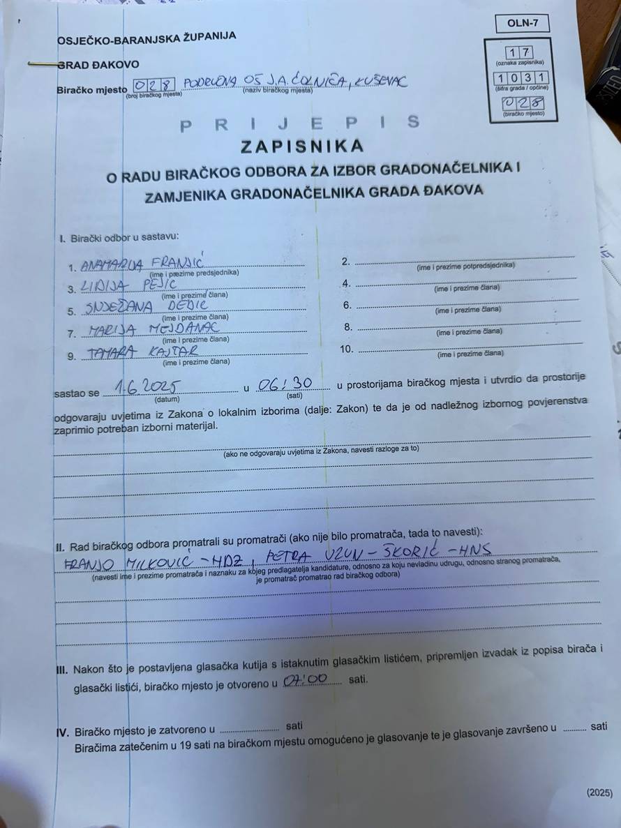 HDZ-ovac u Đakovu pobijedio za 9 glasova, ali je li sve bilo čisto: 'Glasali su, a nisu bili u državi?'