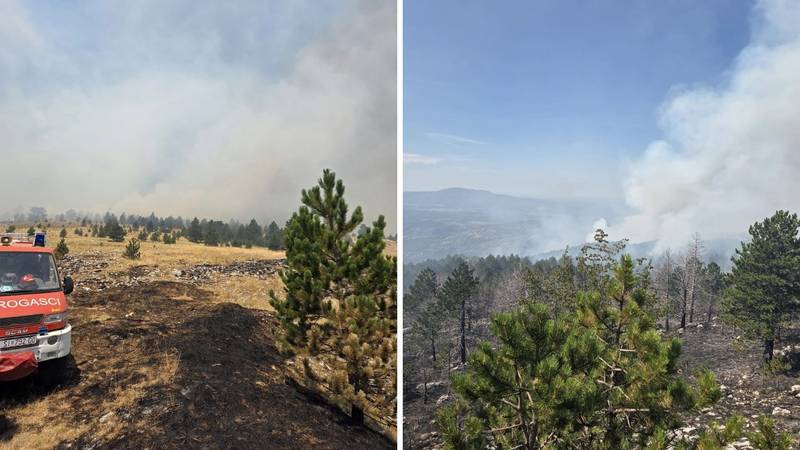 FOTO Danima gori na Dinari, stigla vojska, gase 4 kanadera: 'Nažalost, gorjet će još danima'