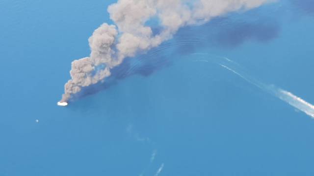 FOTO Požar glisera na plaži Dražica na Krku snimili iz zraka