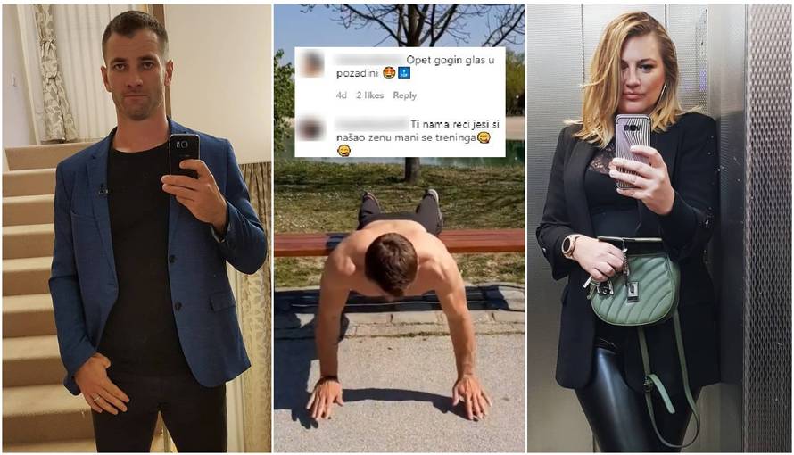 'Adam vježba bez majice, a u pozadini se čuje Gordanin glas'