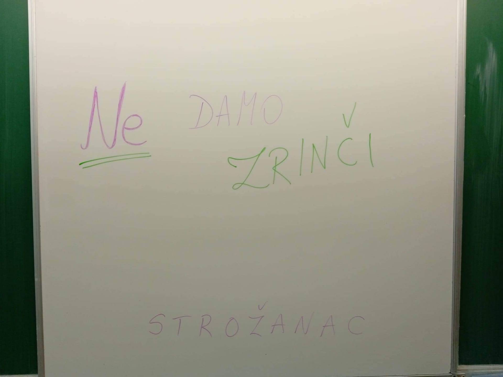 Nastavnici diljem Hrvatske izrazili podršku kolegici iz OŠ Strožanac: 'Ne damo Zrinku!'