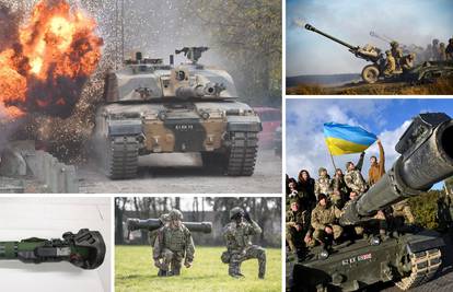 Svaki engleski tenk vrijedi oko četiri milijuna funti, a poslali su Ukrajini i haubice, helikoptere...