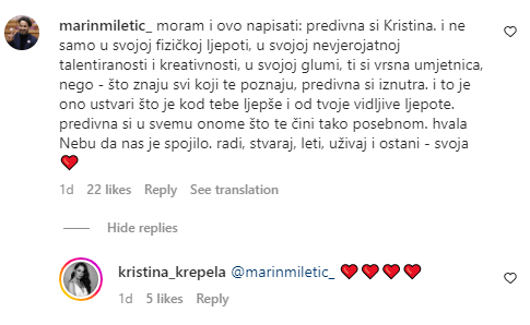 Kristina Krepela pozirala samo u donjem rublju, a Miletić kaže: 'Predivna si i tako si posebna'