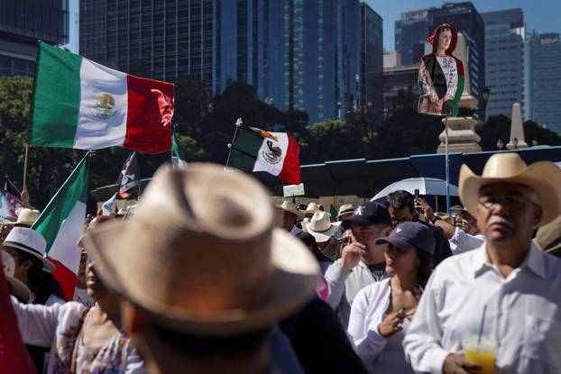 Protest against insecurity and corruption in the country, in Mexico City