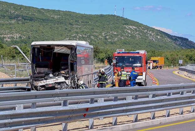 Sudar dva autobusa na A1 u blizini izlaza Vučevica u smjeru Zagreba