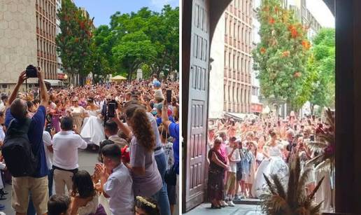 &Ccaron;ak 2000 ljudi do&scaron;lo je vidjeti Ronalda i Georginu kako ka&zcaron;u 'da'. A kad ono - Fabio i Nicole!