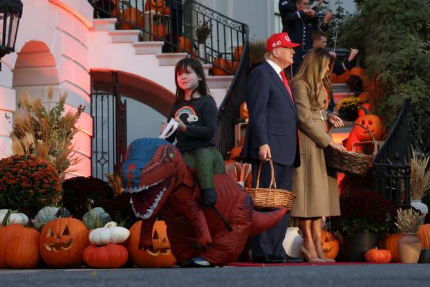 U.S. President Trump and first lady host Halloween event at White House in Washington