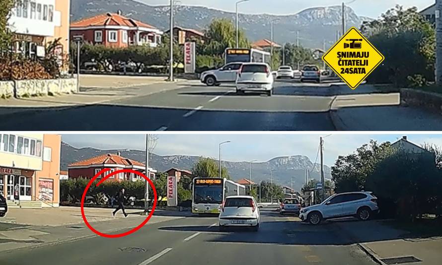 DRAMATIČNA SNIMKA Majstore, a ručna?! Auto sam krenuo  na cestu. Bus je stao u zadnji čas