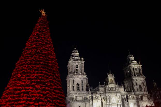 Mexico City lights up for Christmas season