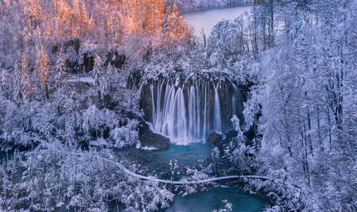 Ledeno kraljevstvo Plitvice: Inje i snijeg stvorili su pravu bajku