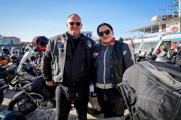 Zadar: Moto defile Zadar - Maslenički most koji je održan povodom obilježavanja 33. obljetnice VRO Maslenica