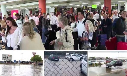 VIDEO Zračna luka kao trajektna luka: Kiša paralizirala aerodrom na Mallorci, pogledajte kadrove