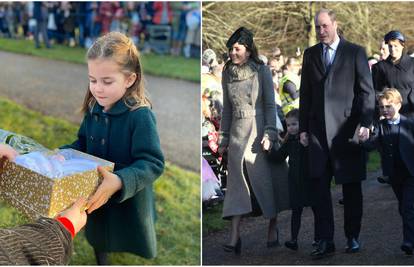 Charlotte i George prvi put u crkvi na Božić: Primali poklone