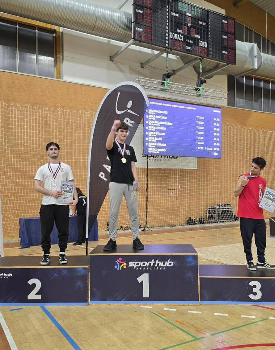 Sjajna dominacija: Najbolji hrvatski parkour sportaši osvojili su zlato u Nedelišću
