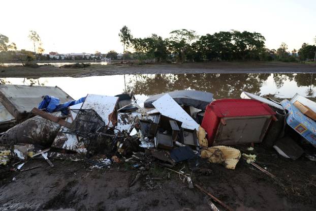 Aftermath of flooding in Glenthorne