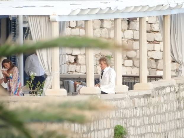 EKSKLUZIVNO: Rod Stewart i supruga Penny Lancaster popili su čašu vina uoči odlaska na prijem