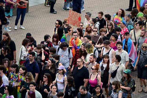 Zagreb: 25. Povorka ponosa LGBTIQ zajednice "Korak po korak, iskorak!"