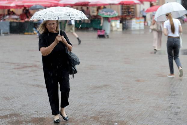 Ljetna kiša u Zagrebu