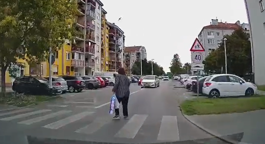 VIDEO Skoro zgazio ženu na zebri, zagrebačka policija našla divljaka isti dan i kaznila ga!