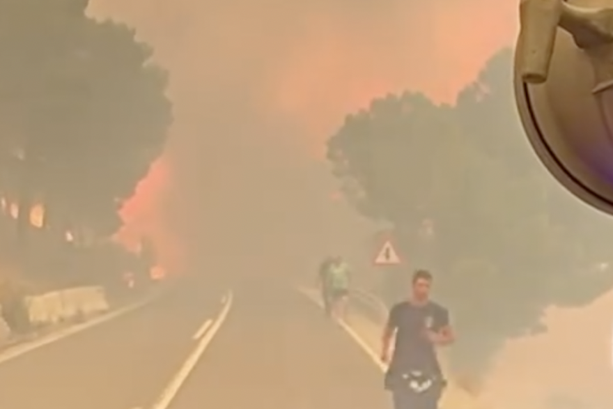 Borba vatrogasaca iz Splita s požarom