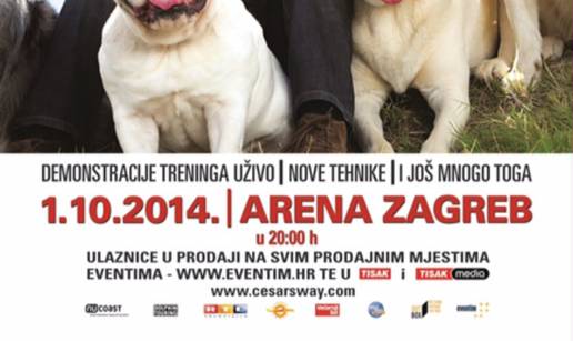 Cesar Millan pred hrvatskom publikom 1. 10. u Areni Zagreb