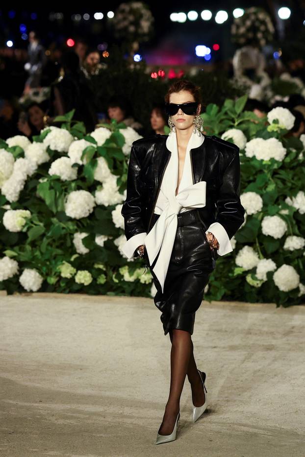 Yves Saint Laurent Womenswear Spring/Summer 2026 collection show during Paris Fashion Week