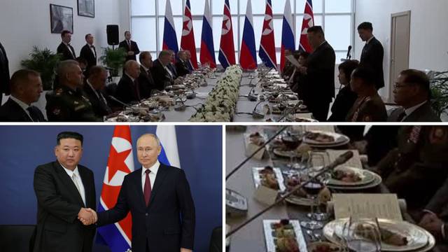 Patka, divljač, rakovi, bakalar,  govedina...: Evo čime su se Kim i Putin 'nakrkali' tijekom večere