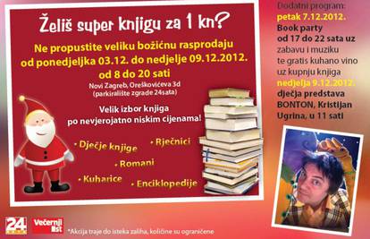 Ne propustite veliku božićnu rasprodaju knjiga u Zagrebu! 