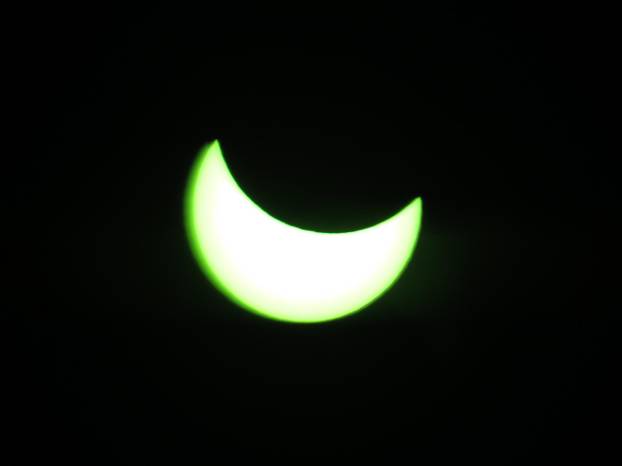 Pomr?ina Sunca vidljiva iz Splita
